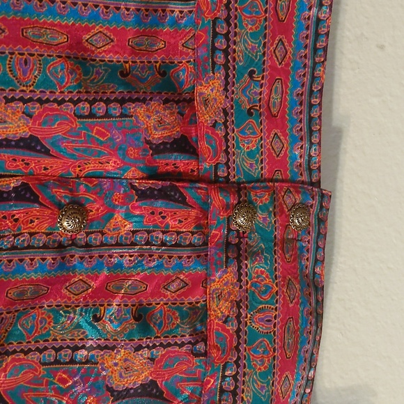 Vintage Women's Short Sleeve Blouse - Picture 4 of 6